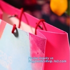 Materia prima de lujo de China de la bolsa de papel para hacer compras, bolsa de papel de lujo Niza del diseño del papel del bolso del regalo con el paquete del bagease de la manija